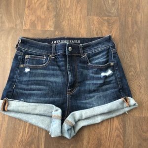 AE Ne(X)t Level Super High-Waisted Denim Shorts